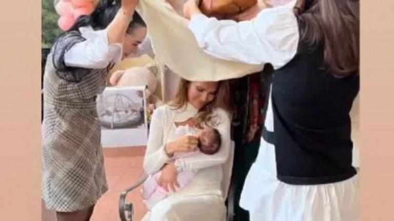 Ивайла Бакалова направи погача на бебето, ето кои известни жени орисаха дъщеря й СНИМКИ